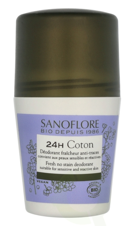 Sanoflore 24H Coton Deodorant 50 ml in de groep BEAUTY & HEALTH / Geuren & Parfum / Deodorant / Deodorant voor mannen bij TP E-commerce Nordic AB (D08225)