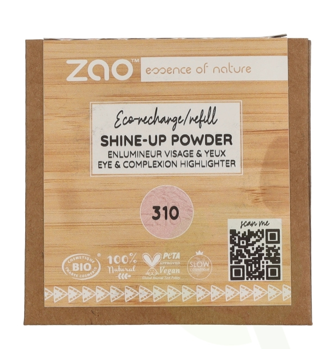 Zao Shine-Up Powder Duo - Refill 9 g #310 Pink/Champagne in de groep BEAUTY & HEALTH / Makeup / Make-up gezicht / Poeder bij TP E-commerce Nordic AB (D08246)