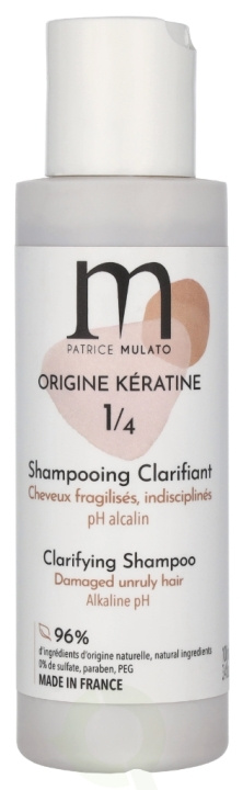 Patrice Mulato P. Mulato Origine Keratine 1/4 Clarifying Shampooing 100 ml in de groep BEAUTY & HEALTH / Haar & Styling / Haarverzorging / Shampoo bij TP E-commerce Nordic AB (D08272)