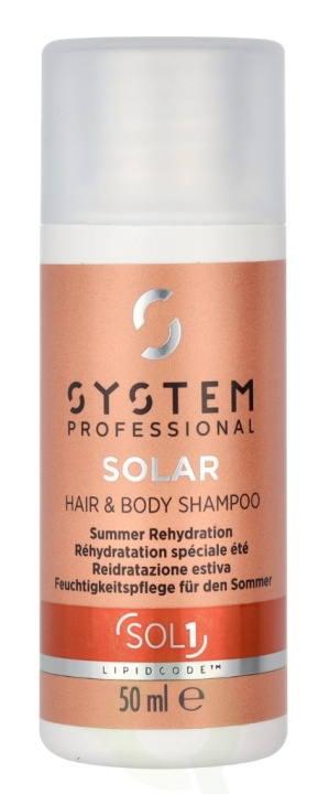 Wella System P. - Lipid Code - Solar Hair&Body Shampoo SOL1 50 ml in de groep BEAUTY & HEALTH / Haar & Styling / Haarverzorging / Shampoo bij TP E-commerce Nordic AB (D08298)