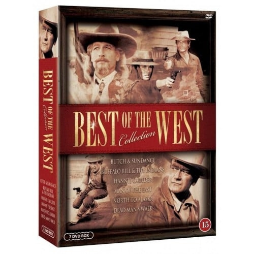 Best of the West (7-disc) - DVD - John Wayne, Terence Hill, Tom Berenger, Paul Newman and many more in de groep HOME ELECTRONICS / Audio & Beeld / TV & Accessoires / Films / DVD bij TP E-commerce Nordic AB (D08435)