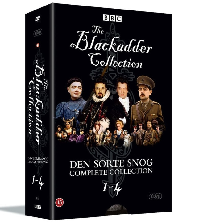 The Black Adder COMPLETE COLLECTION - Den Sorte Snog Complete Coll. - 8 DVD box set in de groep HOME ELECTRONICS / Audio & Beeld / TV & Accessoires / Films / DVD bij TP E-commerce Nordic AB (D08450)