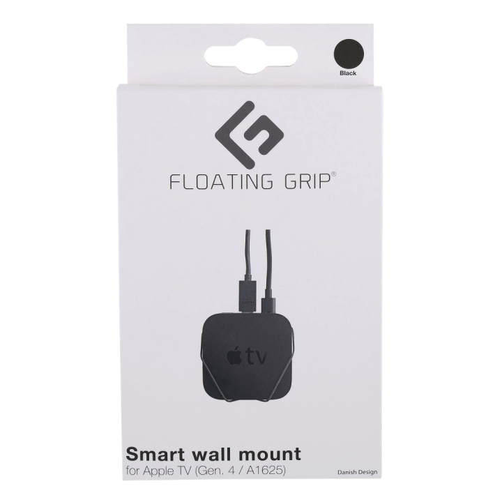 FLOATING GRIP Apple TV Gen. 4 Muurbeugel Zwart in de groep HOME ELECTRONICS / Audio & Beeld / TV & Accessoires / Terrestrische/Boxer bij TP E-commerce Nordic AB (D08458)