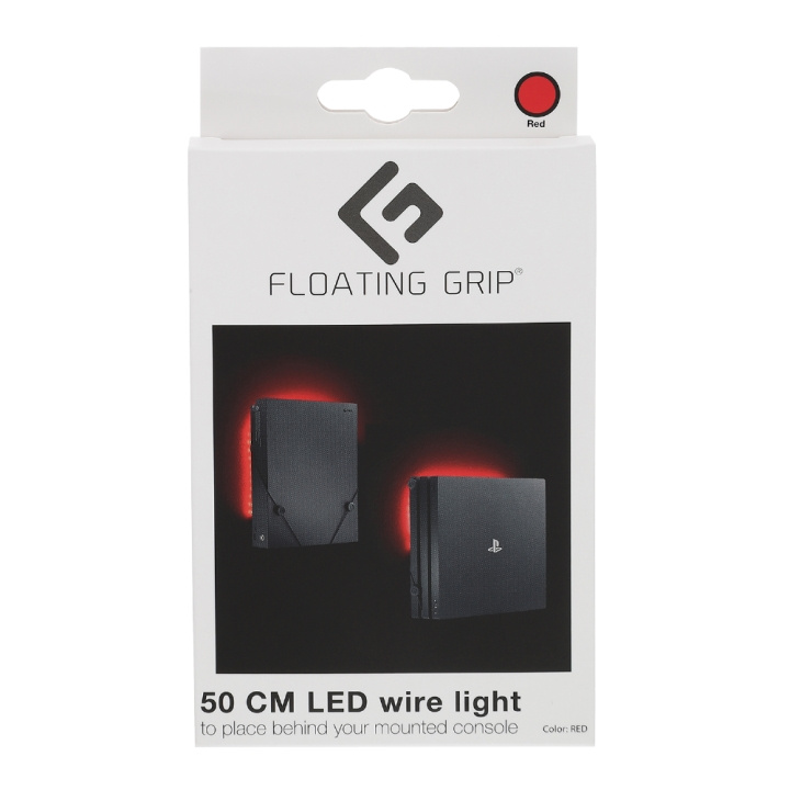 FLOATING GRIP Rood LED-licht - Voeg toe aan je FLOATING GRIP®-mount in de groep HOME ELECTRONICS / Spelconsoles en accessoires / Sony PlayStation 4 bij TP E-commerce Nordic AB (D08461)