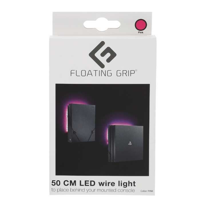 FLOATING GRIP Roze LED draadlamp - Voeg toe aan je FLOATING GRIP®-mount in de groep HOME ELECTRONICS / Spelconsoles en accessoires / Sony PlayStation 4 bij TP E-commerce Nordic AB (D08469)