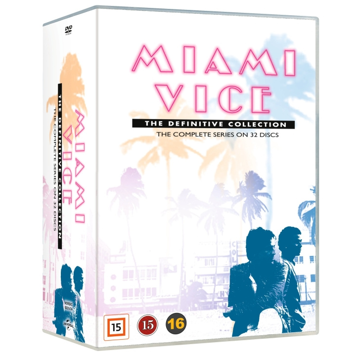 Miami Vice - The Complete Series (32 disc) - DVD in de groep HOME ELECTRONICS / Audio & Beeld / TV & Accessoires / Films / DVD bij TP E-commerce Nordic AB (D08601)