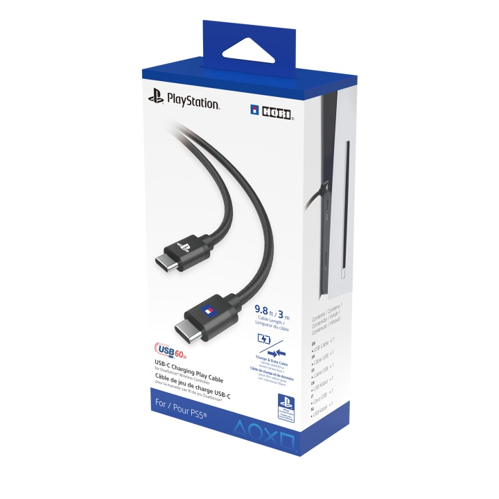 Hori USB-C oplaadkabel voor DualSense Wireless Controller 3m in de groep HOME ELECTRONICS / Spelconsoles en accessoires / Sony PlayStation 5 / Accessoires bij TP E-commerce Nordic AB (D08677)