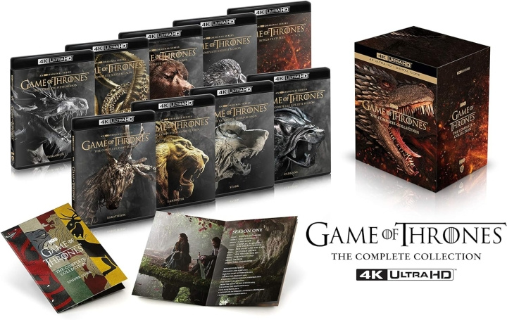 Game of Thrones Seasons 1 to 8 Complete Collection 4K Ultra HD in de groep HOME ELECTRONICS / Audio & Beeld / TV & Accessoires / Films / Blu-ray bij TP E-commerce Nordic AB (D08689)