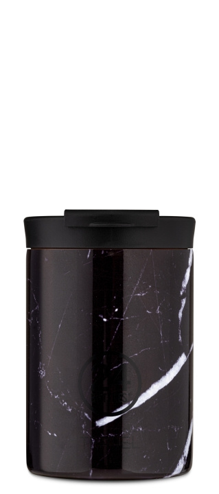 24Bottles Travel Tumbler 0,35 L - Black Marble (24B610) in de groep SPORT, VRIJE TIJD & HOBBY / Buitenrecreatie / Thermosflessen & Waterflessen bij TP E-commerce Nordic AB (D08719)