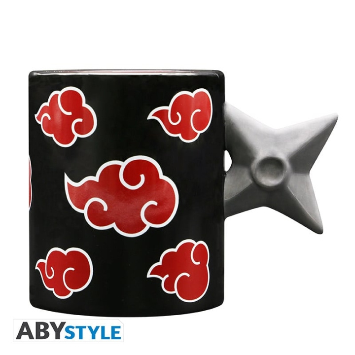 Abysse NARUTO SHIPPUDEN - Mok met 3D-handvat - Akatsuki Shuriken x2 in de groep SPORT, VRIJE TIJD & HOBBY / Leuke dingen / Bekers bij TP E-commerce Nordic AB (D08725)