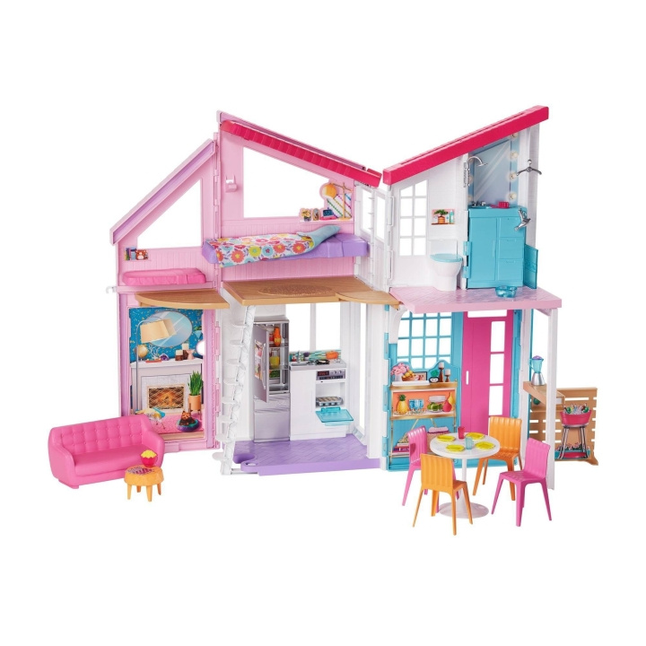 Barbie Malibu Huis Speelset (FXG57) in de groep SPEELGOED, KINDER- & BABYPRODUCTEN / Speelgoed / Docks & Accessoires bij TP E-commerce Nordic AB (D08859)