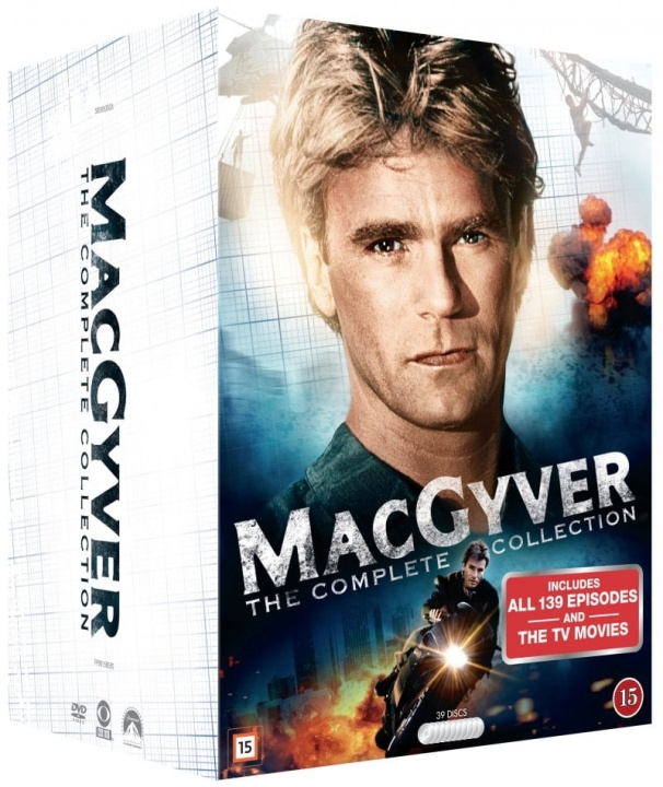 Macgyver: Complete Box - 30th Anniversary (39 disc) - DVD in de groep HOME ELECTRONICS / Audio & Beeld / TV & Accessoires / Films / DVD bij TP E-commerce Nordic AB (D08926)