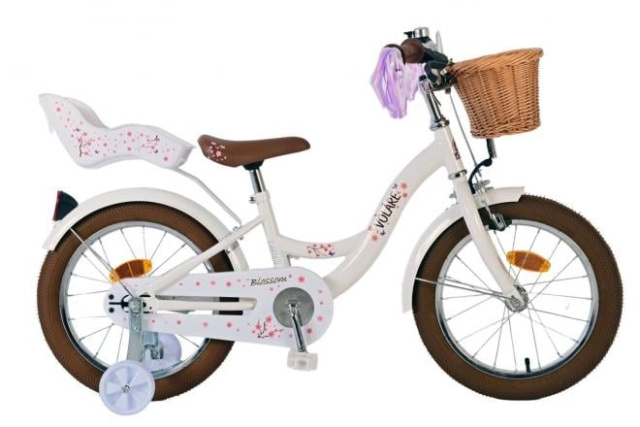 Volare Kinderfiets 16 - Blossom Wit (31644) in de groep SPEELGOED, KINDER- & BABYPRODUCTEN / Buitenspeelgoed / Fietsen & Steppen bij TP E-commerce Nordic AB (D08950)