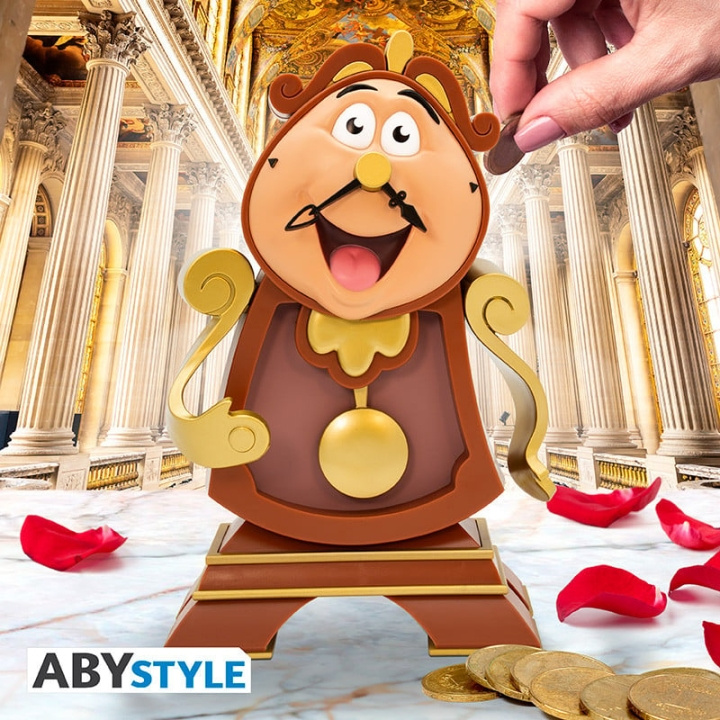 Abysse DISNEY - Spaarvarken - Beauty and the Beast - Cogsworth in de groep SPEELGOED, KINDER- & BABYPRODUCTEN / Speelgoed / Figuren, Miniaturen & accessoires bij TP E-commerce Nordic AB (D08988)