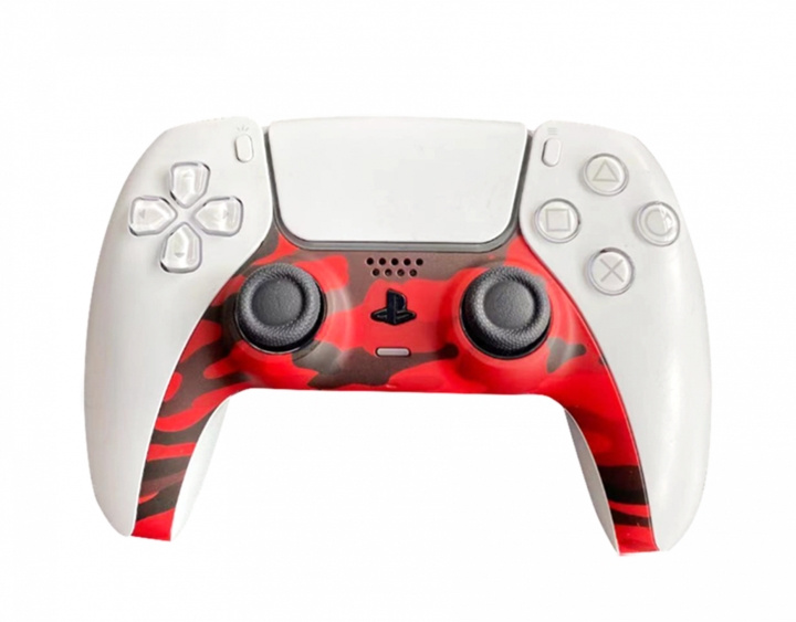 Piranha PS5 Controller Skins - Camo Rood in de groep HOME ELECTRONICS / Spelconsoles en accessoires / Sony PlayStation 5 / Accessoires bij TP E-commerce Nordic AB (D09004)