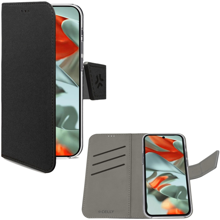 Celly Wallet Case Google Pixel 9 Pro XL Svart in de groep SMARTPHONE & TABLETS / Mobielbescherming / Google bij TP E-commerce Nordic AB (D09095)