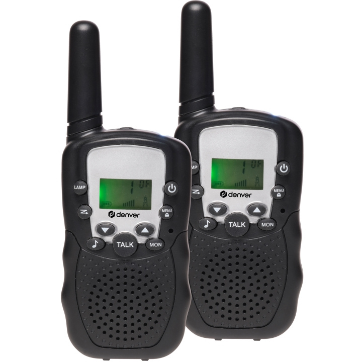 Denver Walkie Talkie set with two handsets included in de groep SPORT, VRIJE TIJD & HOBBY / Buitenrecreatie / Walkietalkies bij TP E-commerce Nordic AB (D09100)