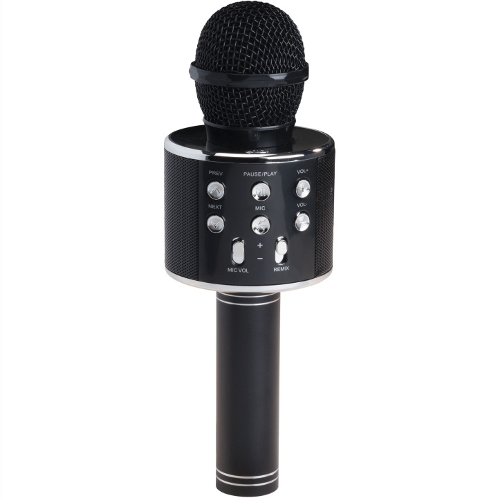 Denver Bluetooth Karaoke Microphone with built-in speaker. Black in colour in de groep HOME ELECTRONICS / Audio & Beeld / Handmicrofoons bij TP E-commerce Nordic AB (D09103)