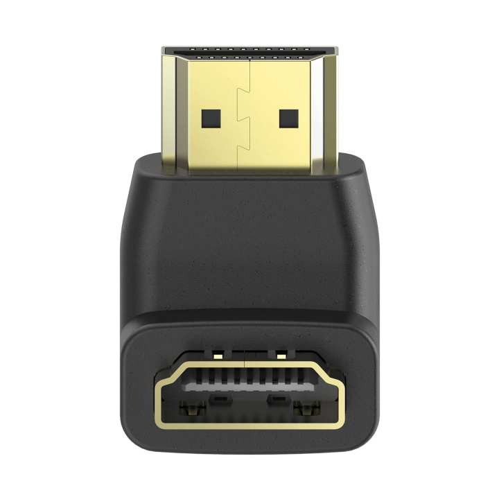 Hama Adapter Hdmi 270 Grader Guld Svart in de groep HOME ELECTRONICS / Kabels & Adapters / HDMI bij TP E-commerce Nordic AB (D09190)