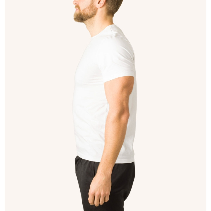 SWEDISH POSTURE T-shirt Herr Alignment Bomull Vit S in de groep SPORT, VRIJE TIJD & HOBBY / Accessoires / T-shirts bij TP E-commerce Nordic AB (D09233)