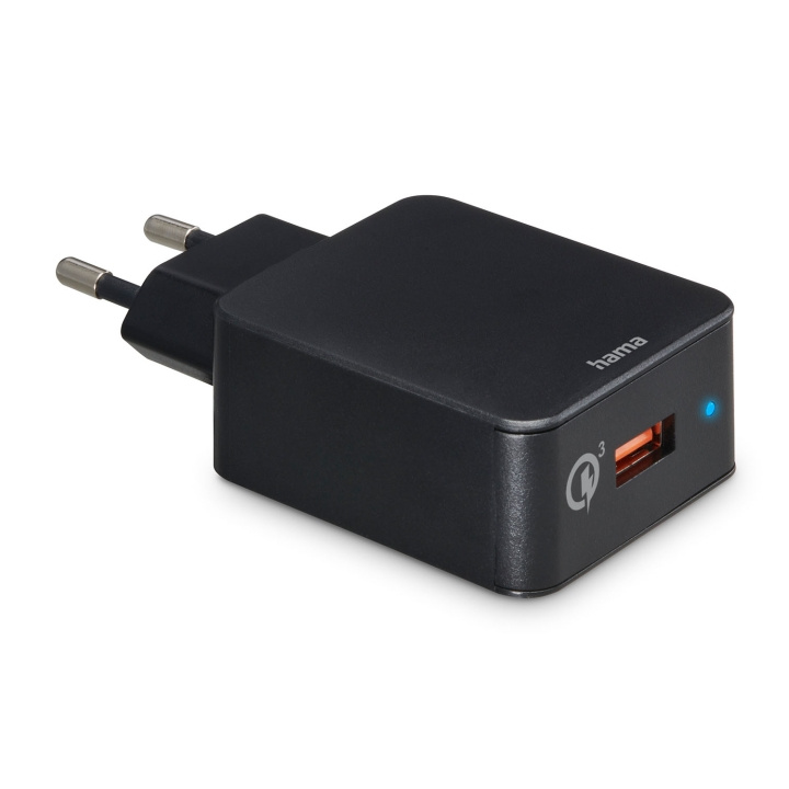 Hama Snabbladdare Fast Charger 1x USB-A Qualcomm 19.5w Svart in de groep SMARTPHONE & TABLETS / Opladers & Kabels / Wandoplader / Wandoplader USB bij TP E-commerce Nordic AB (D09255)