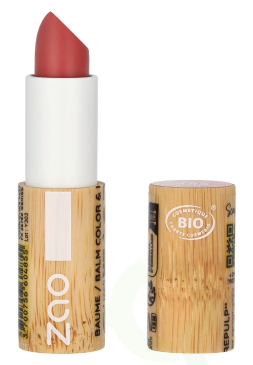 Zao Color & Repulp Lip Balm 3.5 g #485 Rose Nude in de groep BEAUTY & HEALTH / Makeup / Lippen / Lippenbalsem bij TP E-commerce Nordic AB (D09378)