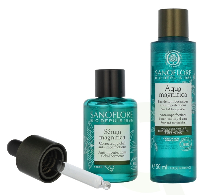 Sanoflore Magnifica 10 Years Anti-Imperfections Set 80 ml Serum 30ml/Aqua 50ml in de groep BEAUTY & HEALTH / Huidsverzorging / Gezicht / Huidserum bij TP E-commerce Nordic AB (D09399)