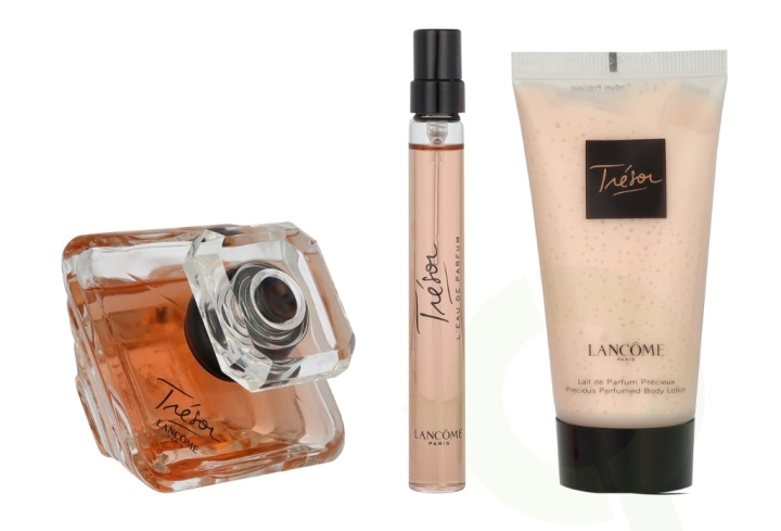 Lancome Tresor Giftset 110 ml Edp Spray 50ml/Edp Spray 10ml/Body Lotion 50ml in de groep BEAUTY & HEALTH / Cadeausets / Cadeausets voor haar bij TP E-commerce Nordic AB (D09438)