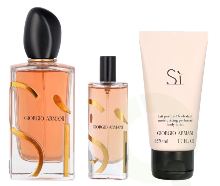 Armani Si Giftset 165 ml 100ml/15ml/50ml in de groep BEAUTY & HEALTH / Cadeausets / Cadeausets voor haar bij TP E-commerce Nordic AB (D09443)