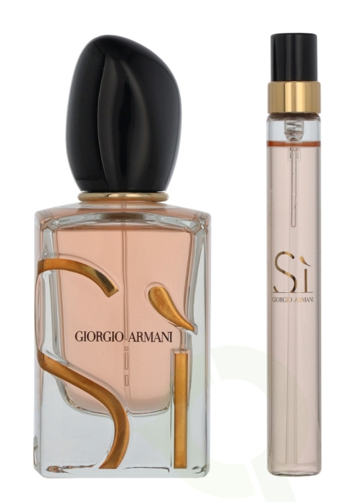 Armani Si Giftset 60 ml Edp Spray 50ml/Edp Spray 10ml in de groep BEAUTY & HEALTH / Geuren & Parfum / Parfum / Parfum voor haar bij TP E-commerce Nordic AB (D09444)