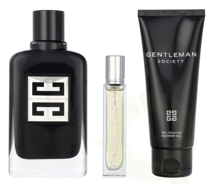 Givenchy Gentleman Society Giftset 187.5 ml Edp Spray 100ml/Edp Spray 12,5ml/Shower Gel 75ml in de groep BEAUTY & HEALTH / Cadeausets / Cadeausets voor hem bij TP E-commerce Nordic AB (D09467)