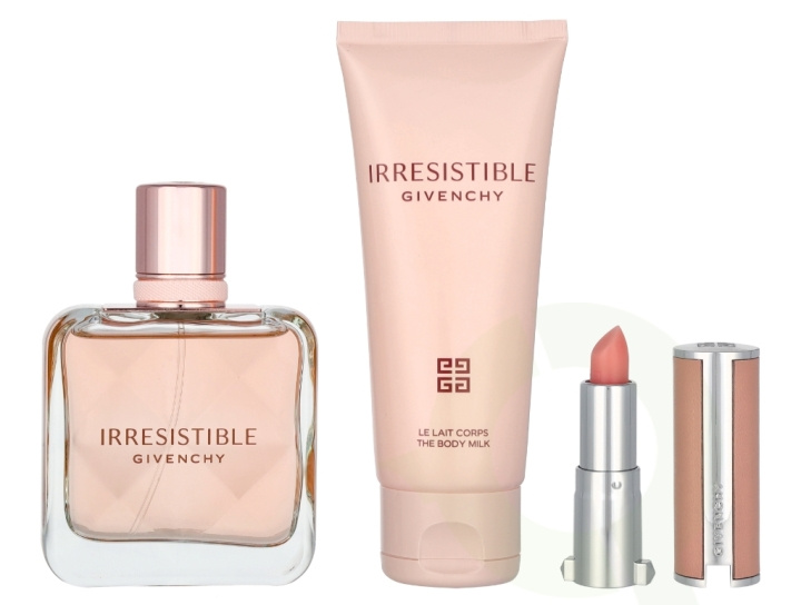 Givenchy Irresistible Giftset 126.5 ml Edp Spray 50ml/Body Lotion 75ml/Lipstick Mini 1,5gr in de groep BEAUTY & HEALTH / Cadeausets / Cadeausets voor haar bij TP E-commerce Nordic AB (D09471)