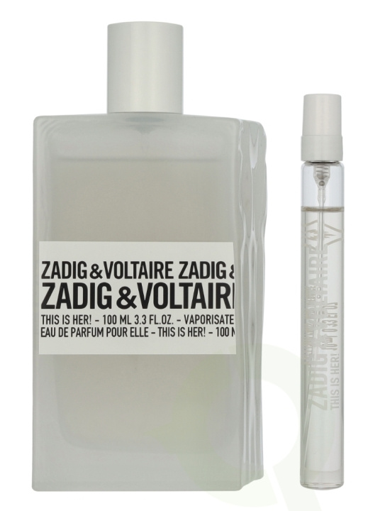 Zadig & Voltaire This Is Her! Giftset 110 ml Edp Spray 100ml/Edp Spray 10ml in de groep BEAUTY & HEALTH / Geuren & Parfum / Parfum / Parfum voor haar bij TP E-commerce Nordic AB (D09490)