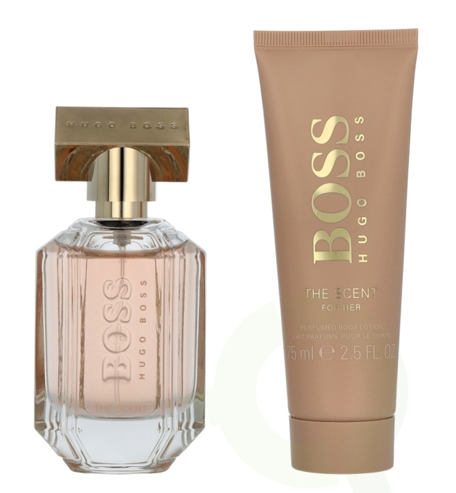 Hugo Boss The Scent Giftset 125 ml Edp Spray 50ml/Body Lotion 75ml in de groep BEAUTY & HEALTH / Cadeausets / Cadeausets voor haar bij TP E-commerce Nordic AB (D09493)