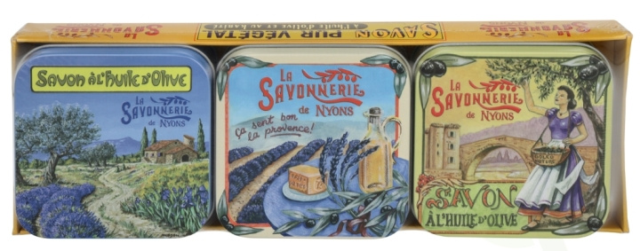 La Savonnerie De Nyons Soap Bar Set 3 Pcs - Provencal Scenes 300 g in de groep BEAUTY & HEALTH / Huidsverzorging / Lichaamsverzorging / Geurende zeep bij TP E-commerce Nordic AB (D09508)