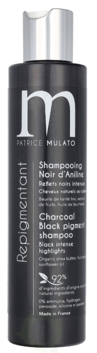 Patrice Mulato P. Mulato Charcoal Black Pigment Shampoo 200 ml in de groep BEAUTY & HEALTH / Haar & Styling / Haarverzorging / Haarverf / Haarverf & Kleurbommen bij TP E-commerce Nordic AB (D09510)