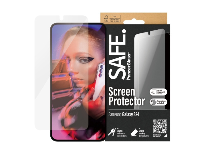 PanzerGlass SAFE. by PanzerGlass Screen Protector Samsung Galaxy S24, Transparent in de groep SMARTPHONE & TABLETS / Mobielbescherming / Samsung bij TP E-commerce Nordic AB (D10125)