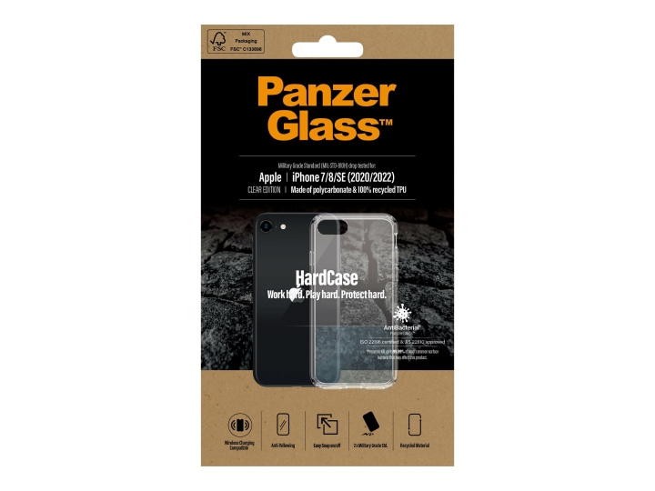 PanzerGlass HardCase Clear Edition Shell Apple iPhone SE (2. generation), SE (3rd generation), Transparent in de groep SMARTPHONE & TABLETS / Mobielbescherming / Apple / Oudere Apple-modellen bij TP E-commerce Nordic AB (D10162)