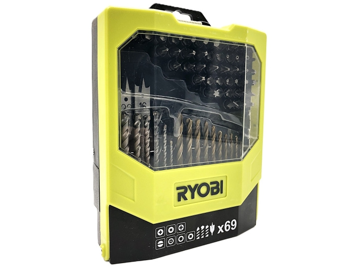 Ryobi RAK69MIX Screwdriver and Drill Bit Set Drill Drill/Driver in de groep HUISHOUDEN & TUIN / Gereedschap / Overig gereedschap & Accessoires bij TP E-commerce Nordic AB (D10174)