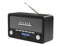 Denver DAB-18 DARK GREY DAB portable radio Black in de groep HOME ELECTRONICS / Audio & Beeld / Thuisbioscoop, Hifi en Draagbaar / Radio & Wekkers / Draadloze audiozender bij TP E-commerce Nordic AB (D10205)