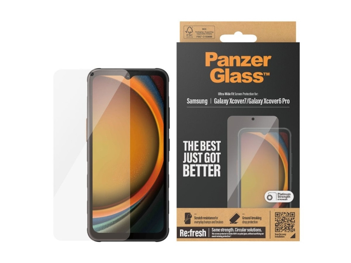 PanzerGlass Samsung Screen Protector Galaxy Xcover 6 Pro, XCover7 in de groep SMARTPHONE & TABLETS / Mobielbescherming / Samsung bij TP E-commerce Nordic AB (D10227)