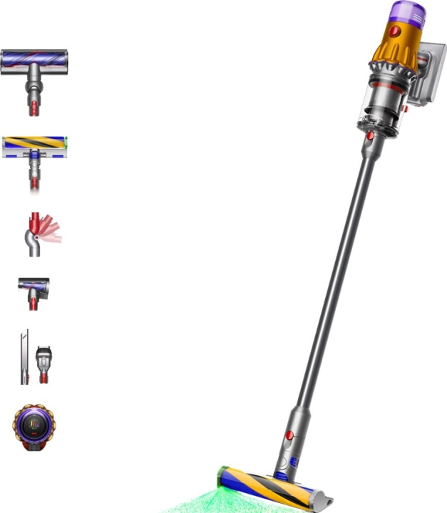 Dyson V12 Detect Slim Absolute Cordless Handheld Vacuum Cleaner, 150W 0.35 litre, Gold in de groep HUISHOUDEN & TUIN / Schoonmaakproducten / Stofzuigers & Accessoires / Handstofzuigers bij TP E-commerce Nordic AB (D10239)