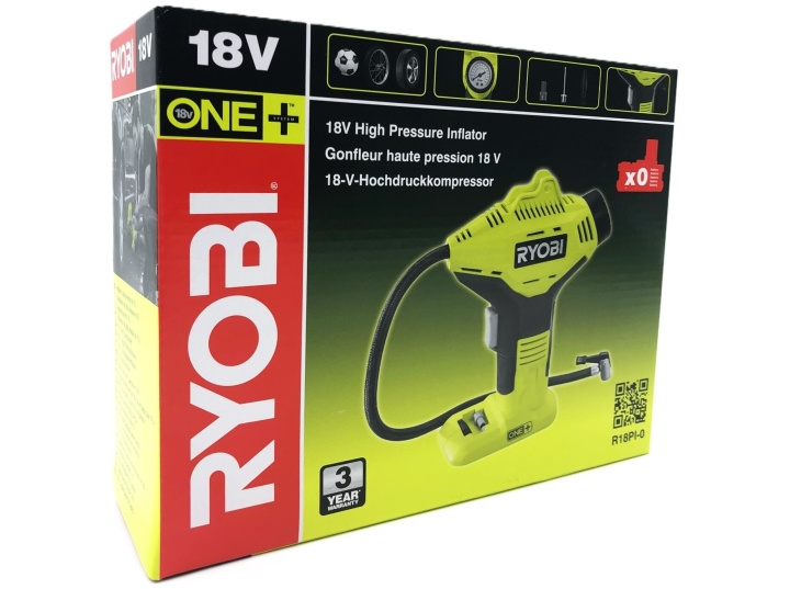 Ryobi One+ R18PI-0 - air pump - cordless - no battery in de groep HUISHOUDEN & TUIN / Gereedschap / Overig Elektrisch Gereedschap bij TP E-commerce Nordic AB (D10240)