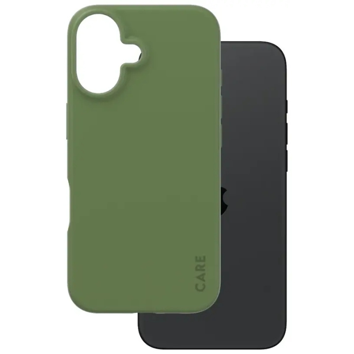 PanzerGlass CARE Fashionable Case for iPhone 16 Green in de groep SMARTPHONE & TABLETS / Mobielbescherming / Apple / iPhone 16 bij TP E-commerce Nordic AB (D10258)