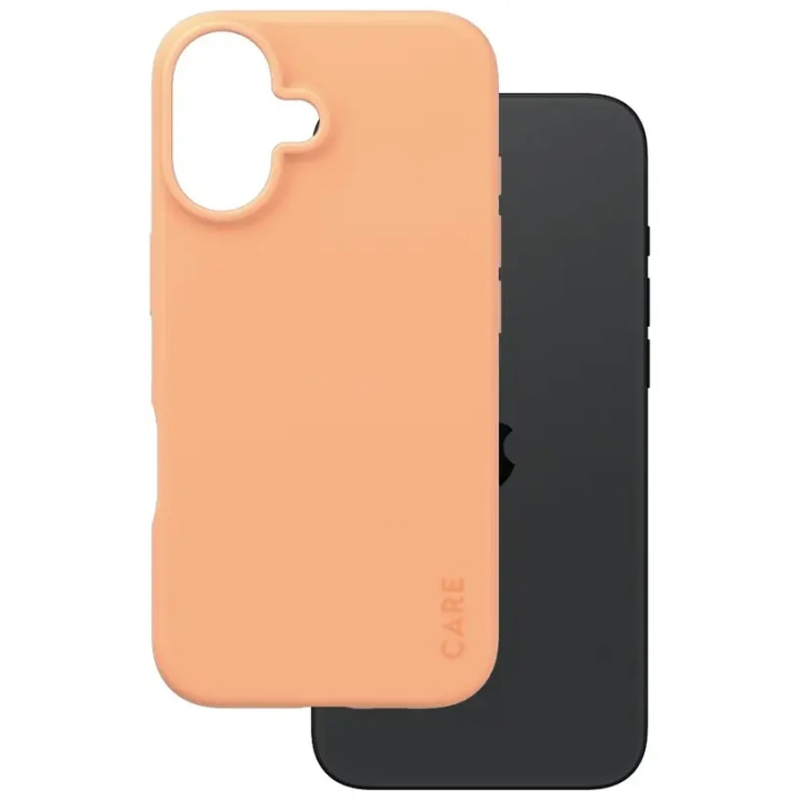 PanzerGlass CARE Fashionable Case for iPhone 16 Peach in de groep SMARTPHONE & TABLETS / Mobielbescherming / Apple / iPhone 16 bij TP E-commerce Nordic AB (D10262)