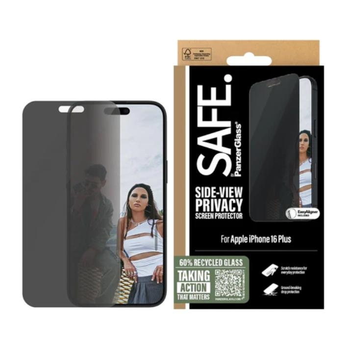 PanzerGlass SAFE. Privacy Screen Protector Apple iPhone 16 Plus, 15 Plus | Ultra-Wide Fit in de groep SMARTPHONE & TABLETS / Mobielbescherming / Apple / iPhone 16 bij TP E-commerce Nordic AB (D10271)