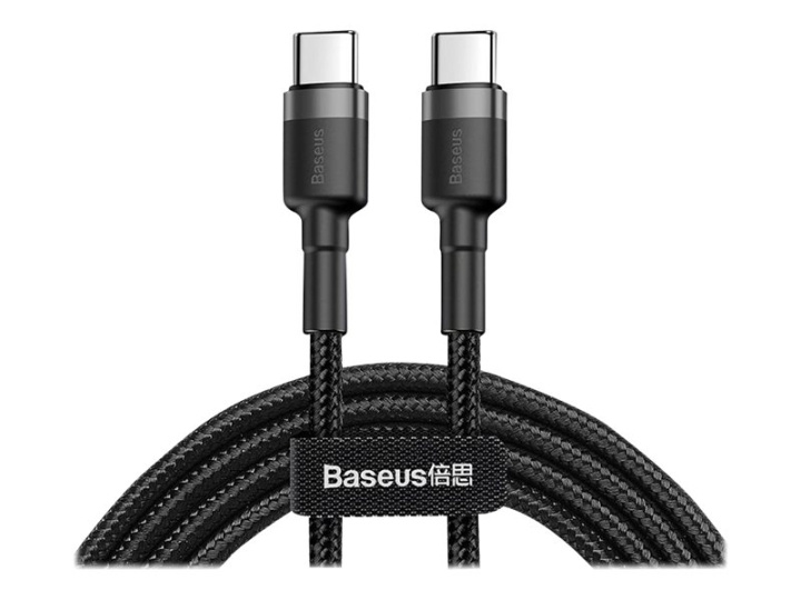 Baseus Cafule USB 2.0 USB Type-C cable 2m Black Grey in de groep COMPUTERS & RANDAPPARATUUR / Computerkabels / USB / USB-C bij TP E-commerce Nordic AB (D10285)