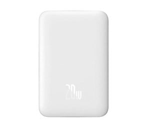 Baseus Magnetic 10000mAh 20W MagSafe Powerbank White in de groep SMARTPHONE & TABLETS / Opladers & Kabels / Powerbanks bij TP E-commerce Nordic AB (D10313)