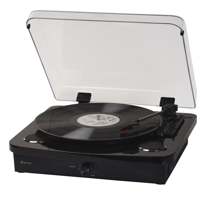 Denver VPL-230B Turntable Stereo Black in de groep HOME ELECTRONICS / Audio & Beeld / Thuisbioscoop, Hifi en Draagbaar / Compacte stereo- en platenspelers bij TP E-commerce Nordic AB (D10333)