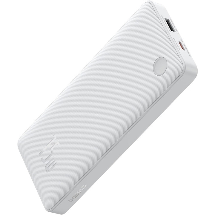 Baseus Airpow Lite Powerbank 10000mAh 15W white in de groep SMARTPHONE & TABLETS / Opladers & Kabels / Powerbanks bij TP E-commerce Nordic AB (D10355)